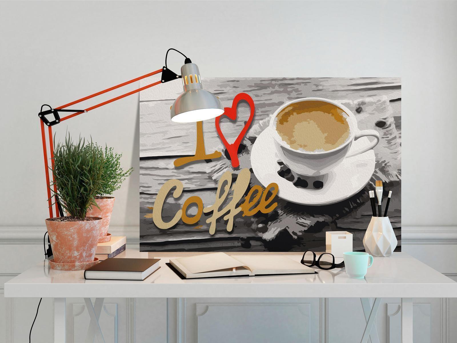 Peinture par numéros - I Love Coffee