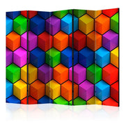 Paravent - Colorful Geometric Boxes II