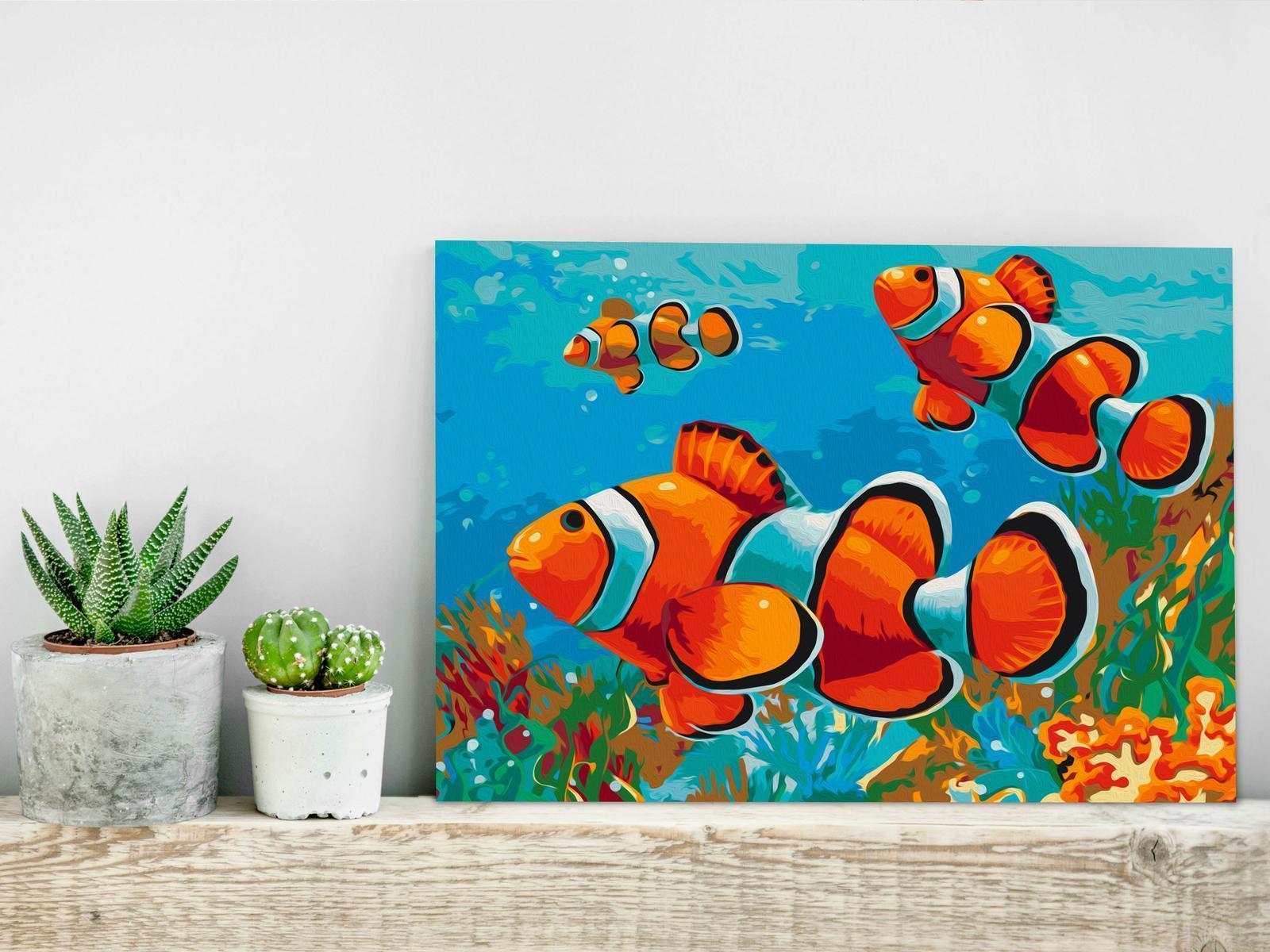 Peinture par numéros - Gold Fishes