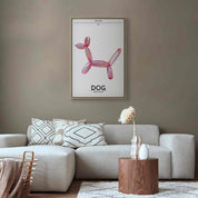 Tableau - Holo-Dog - Colorful Dog in Retro Style