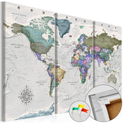 Tableau en liège - World Destinations (3 Parts)