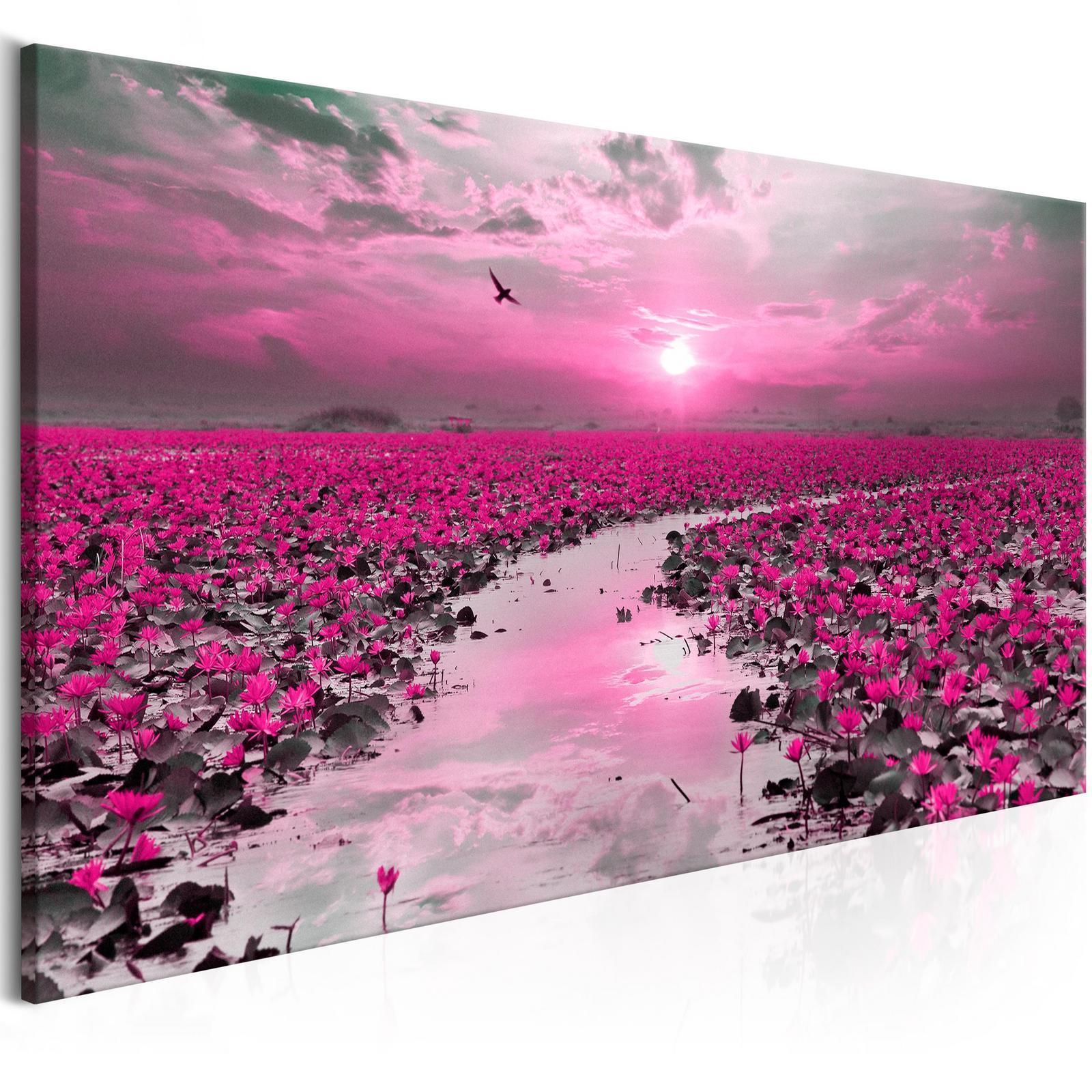 Tableau - Lilies and Sunset (1 Part) Narrow