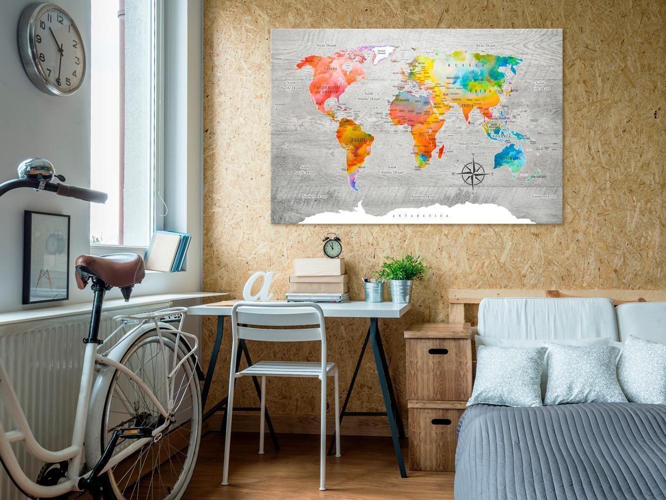 Tableau en liège - Multicolored Travels
