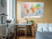 Tableau en liège - Multicolored Travels