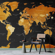 Papier peint - Map: Golden World