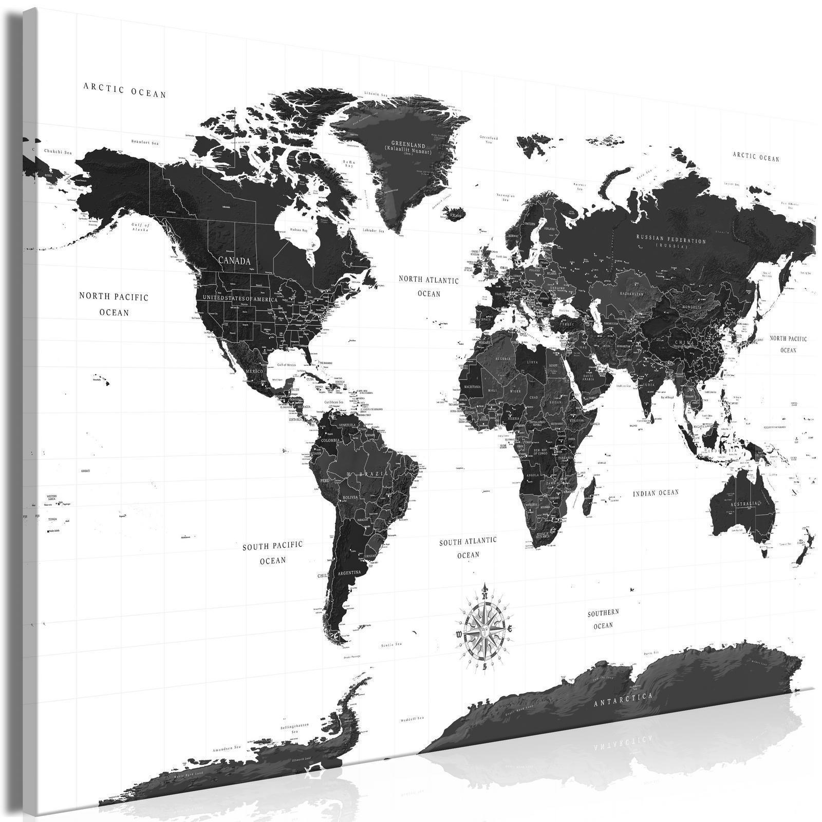 Tableau - Black and White Map (1 Part) Wide