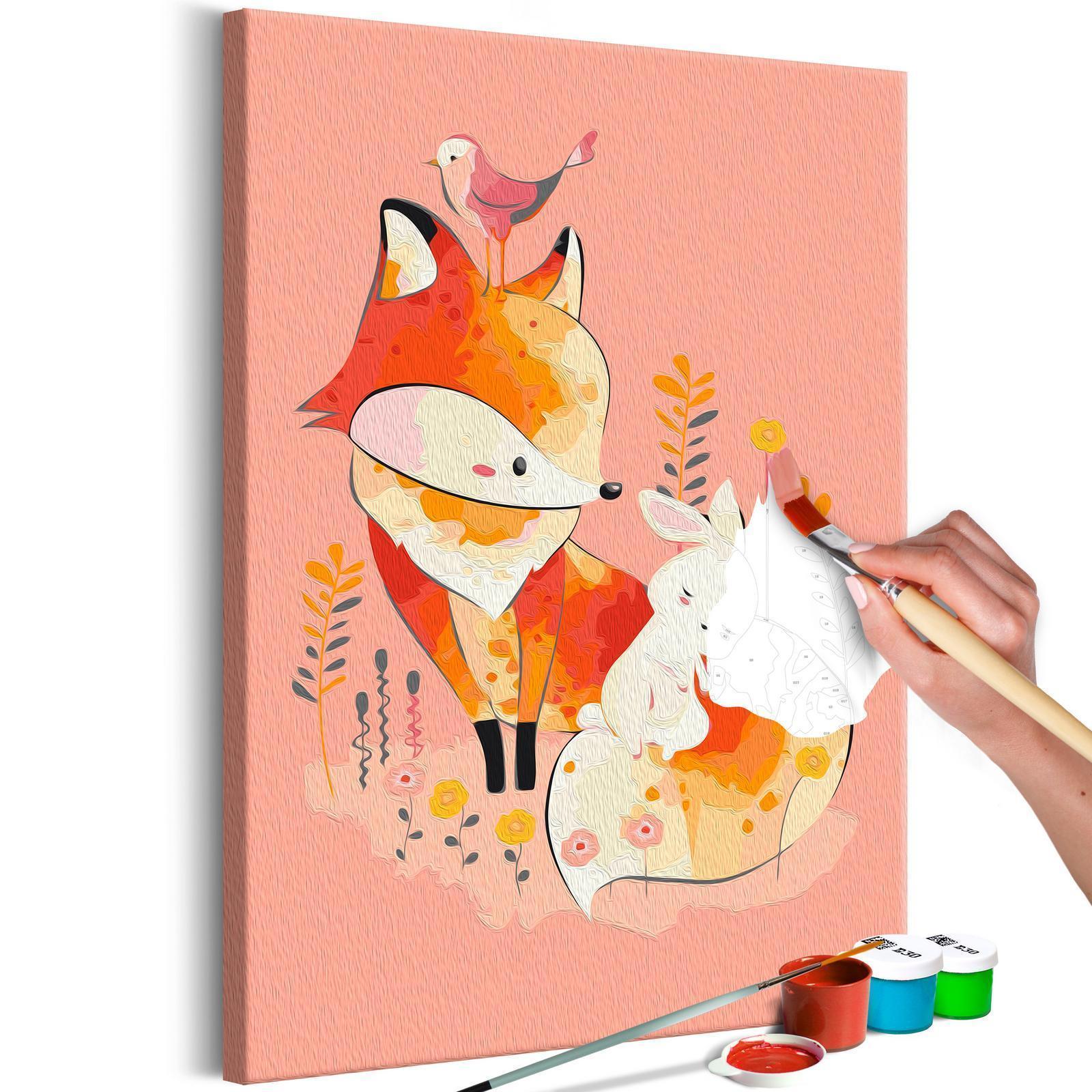 Peinture par numéros - Fox and Rabbit