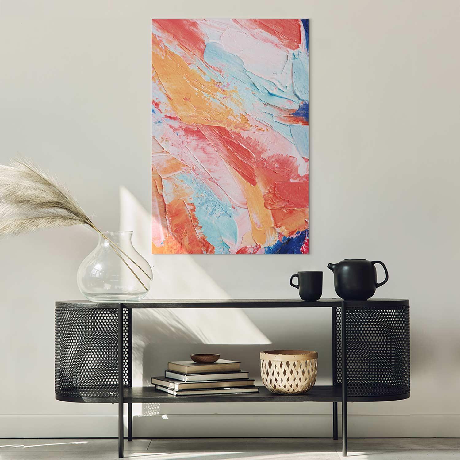 Tableau - Spring Shades - A Colorful Mix of Warm and Cool Tones on Canvas