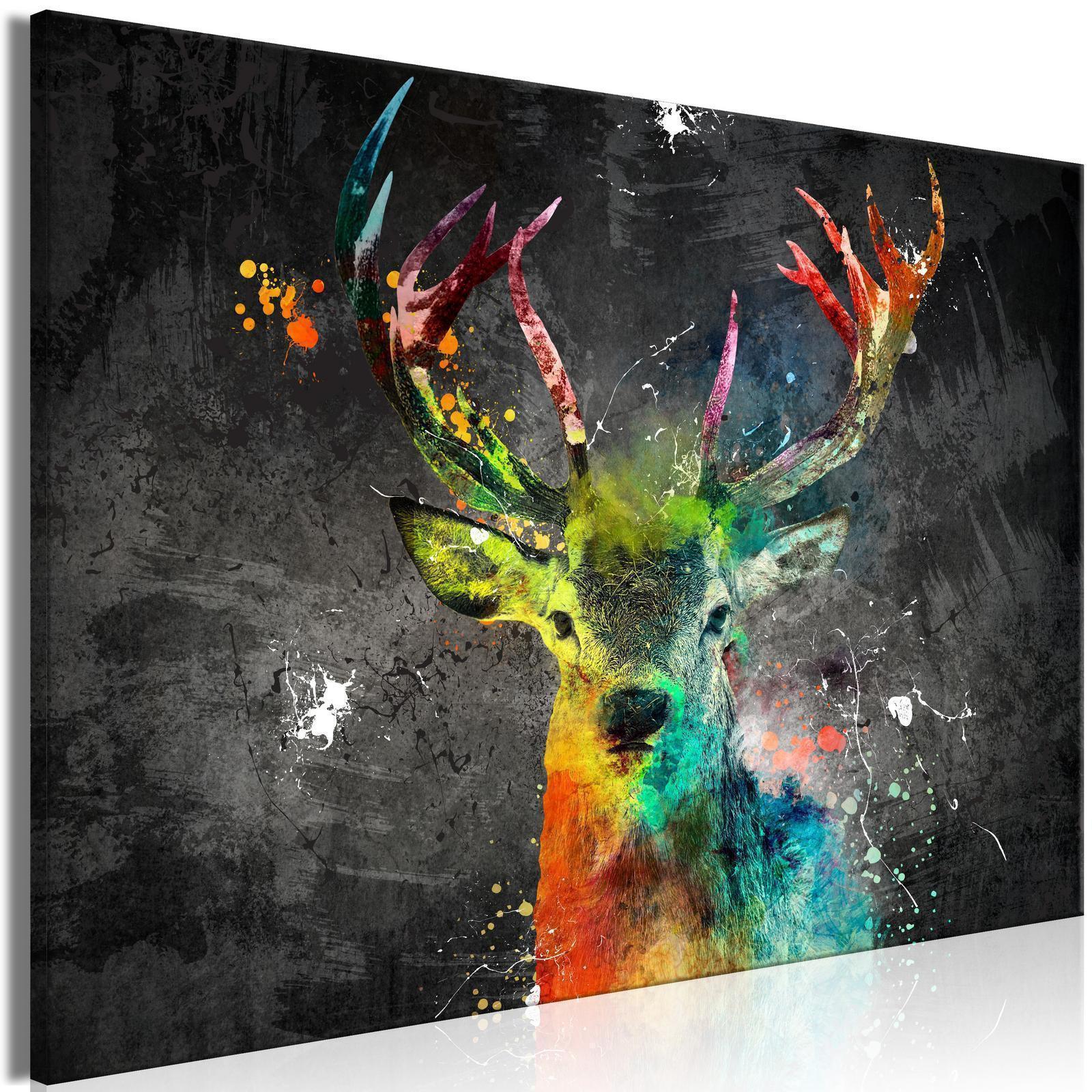 Tableau - Rainbow Deer (1 Part) Wide