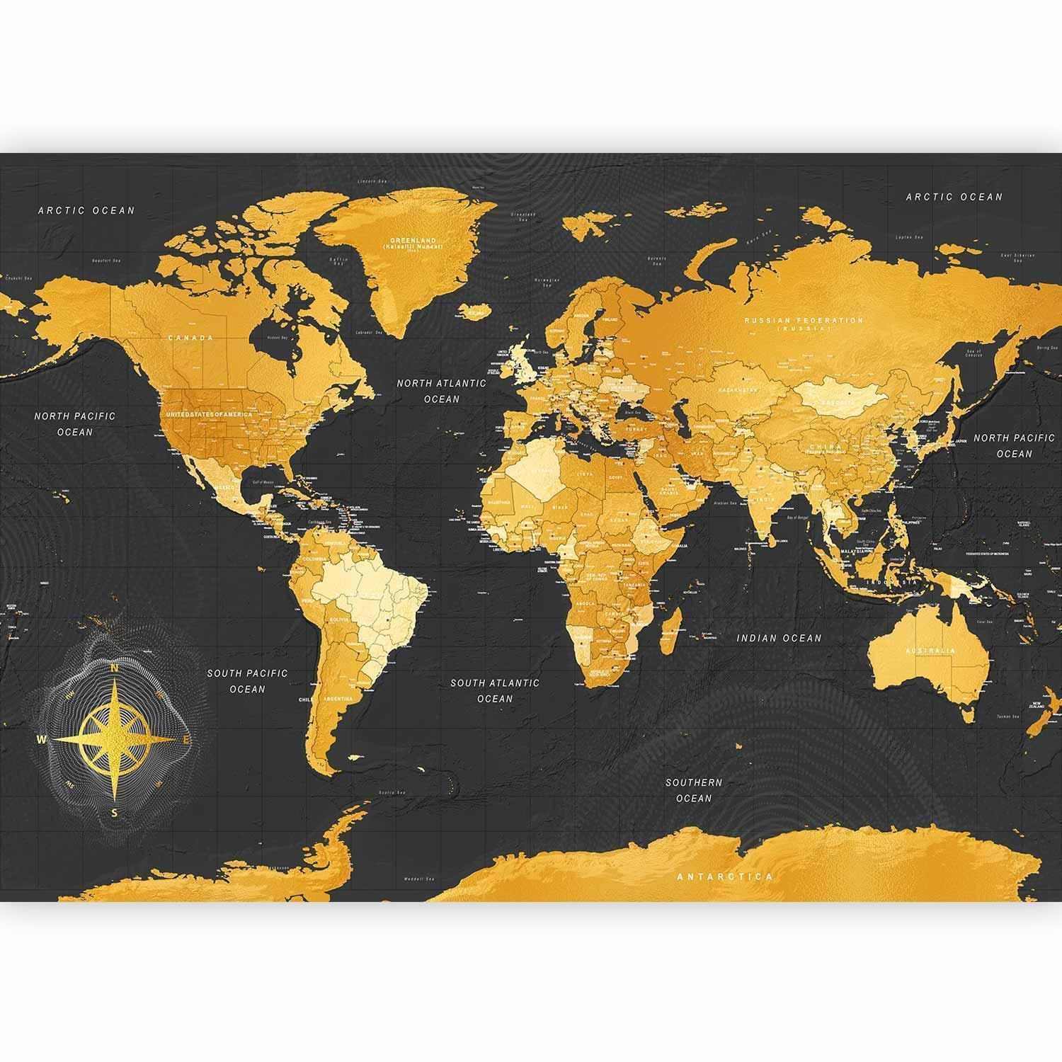 Papier peint - Map: Golden World