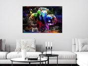 Tableau - Colorful Elephants (1 Part) Wide