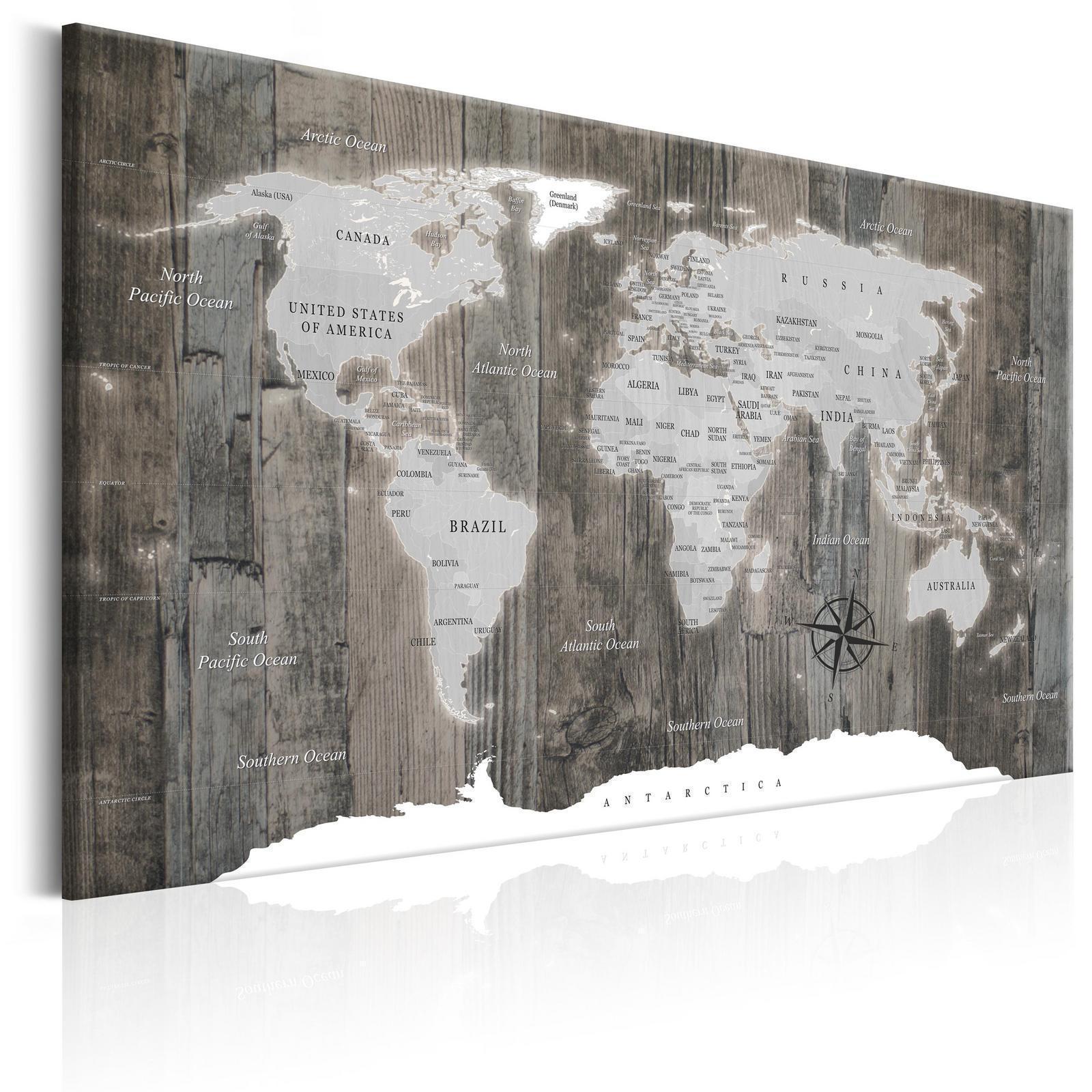 Tableau - World Map: Wooden World