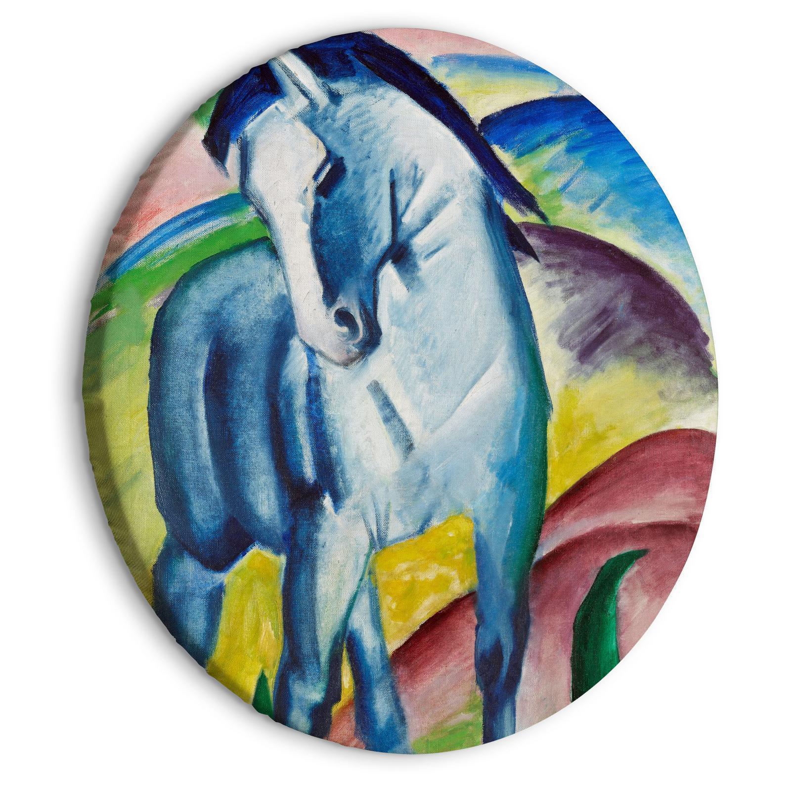 Tableau rond - Blue Horse (Franz Marc)