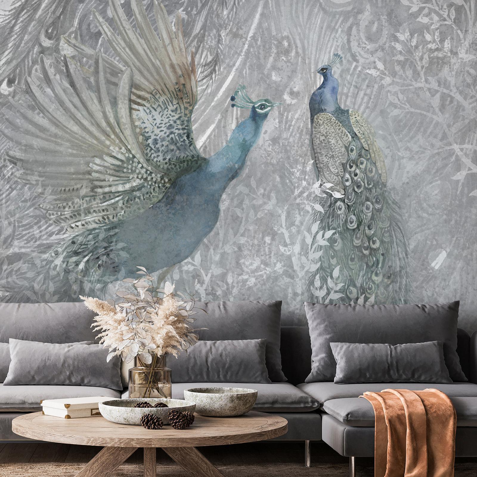 Papier peint - Peacocks Dancing - Second Variant