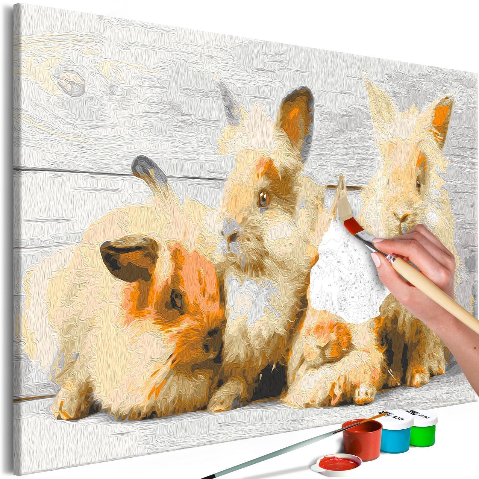 Peinture par numéros - Four Bunnies