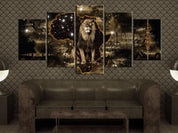 Tableau - Golden Lion (5 Parts) Wide