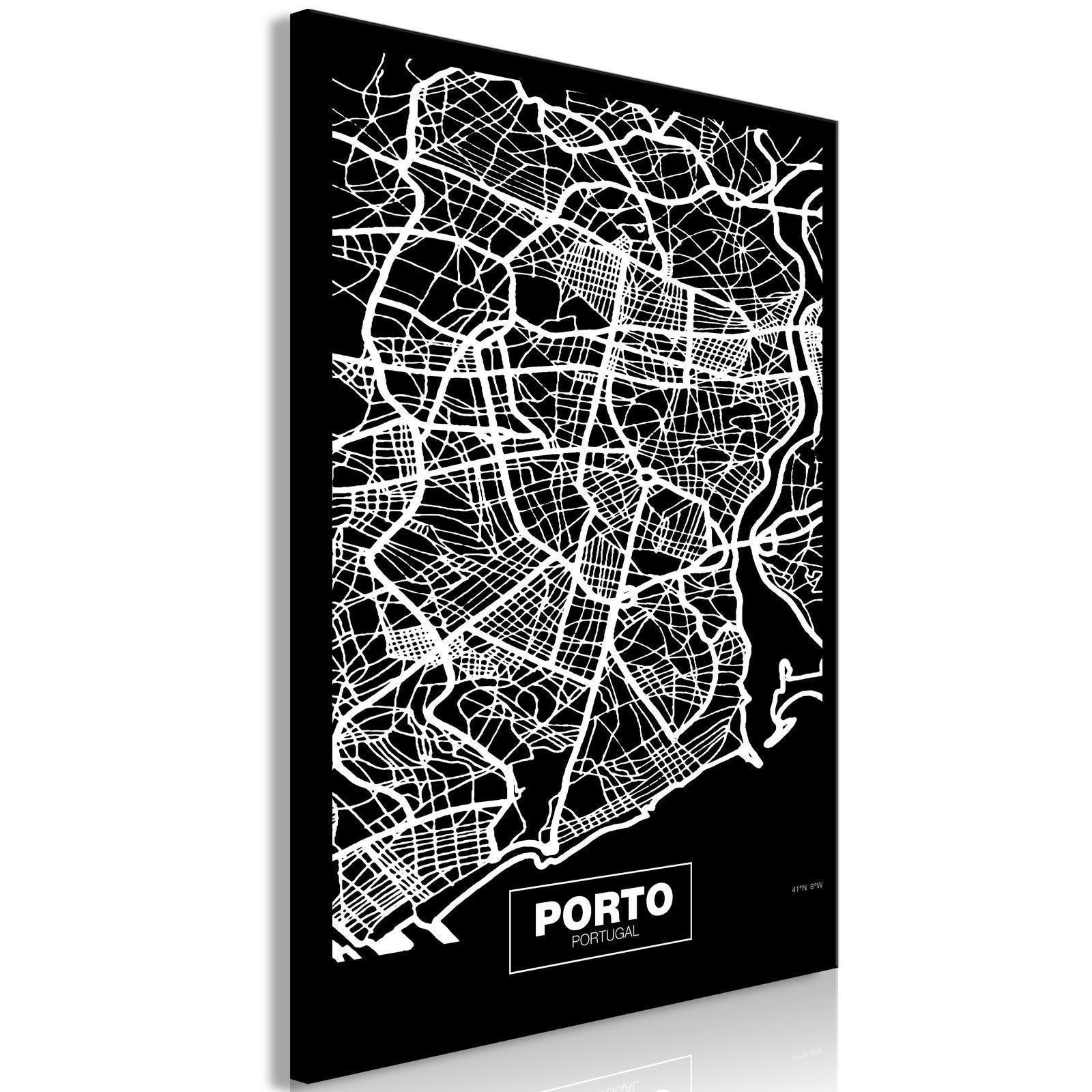 Tableau - Negative Map: Porto (1 Part) Vertical