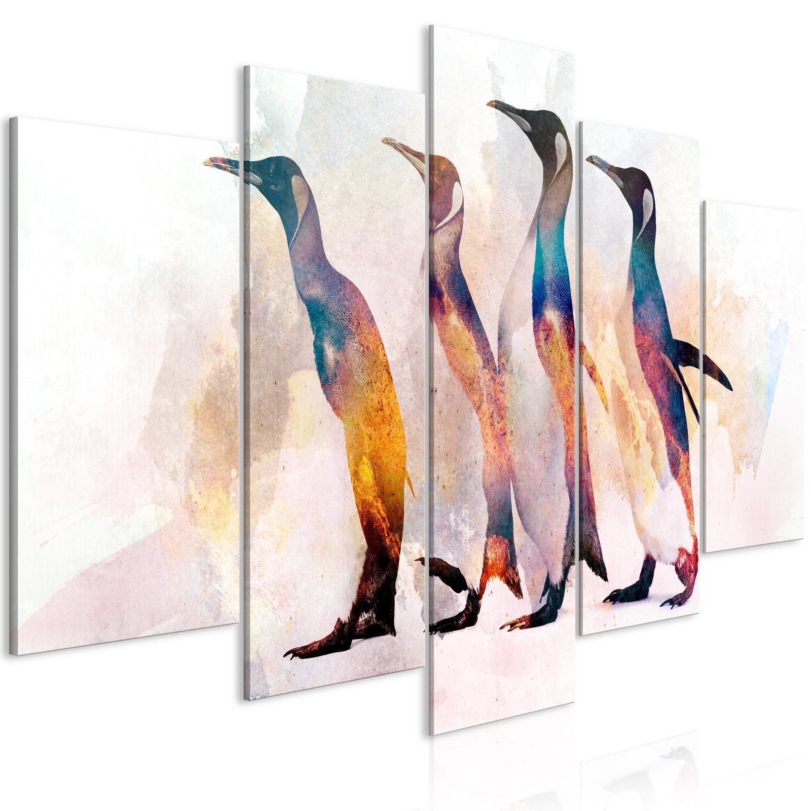 Tableau - Penguin Wandering (5 Parts) Wide