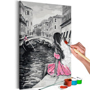 Peinture par numéros - Venice (A Girl In A Pink Dress)