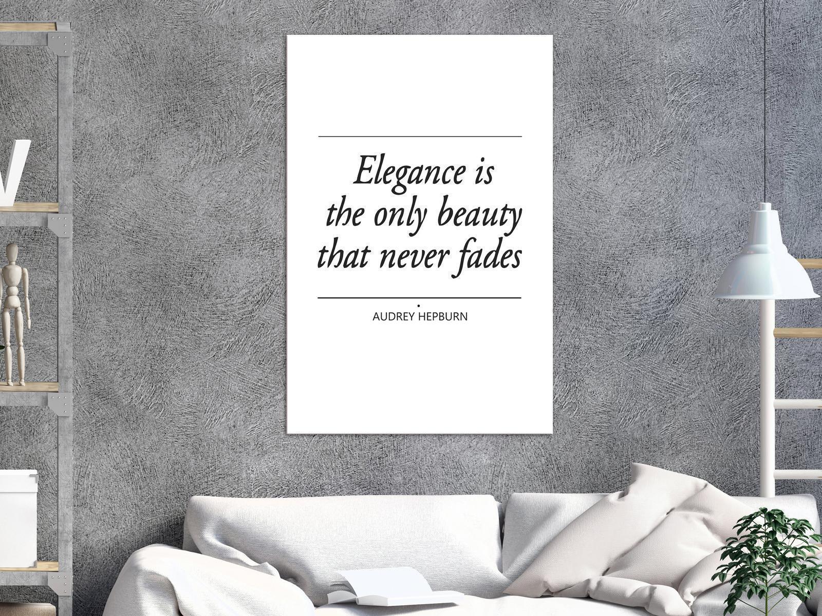 Tableau - Hepburn Quote (1 Part) Vertical