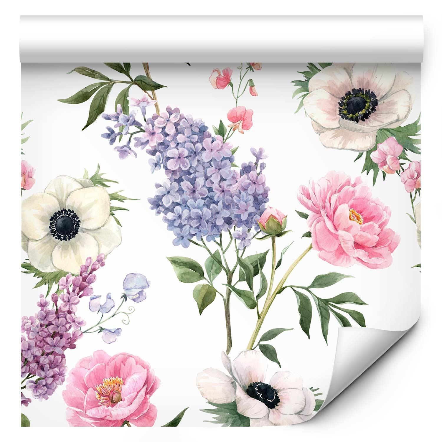 Tapisserie murale - Roses and Lilacs