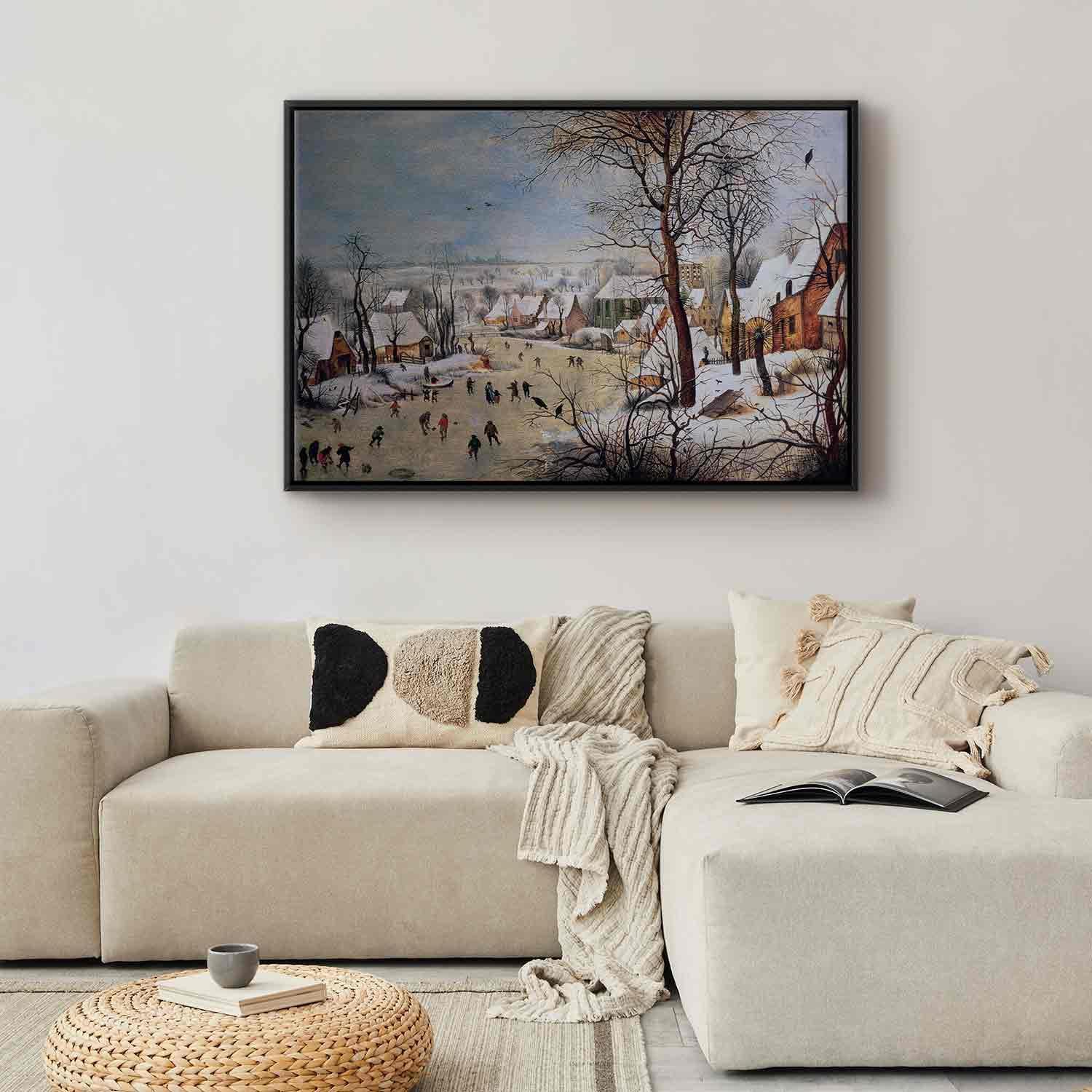 Tableau - Winter Landscape with Birdtrap (Pieter Bruegel the Elder)