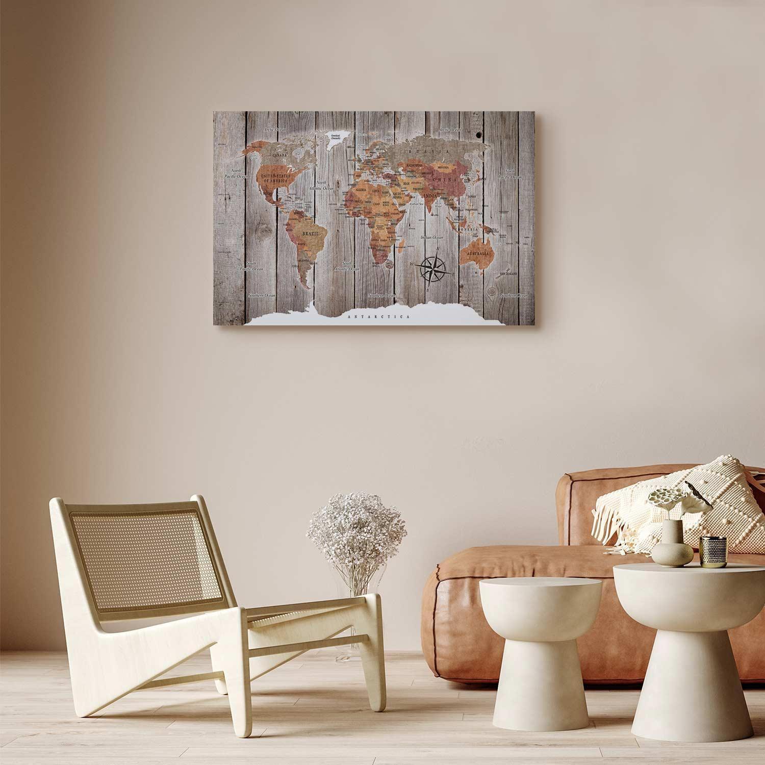 Tableau - World Map: Wooden Stories