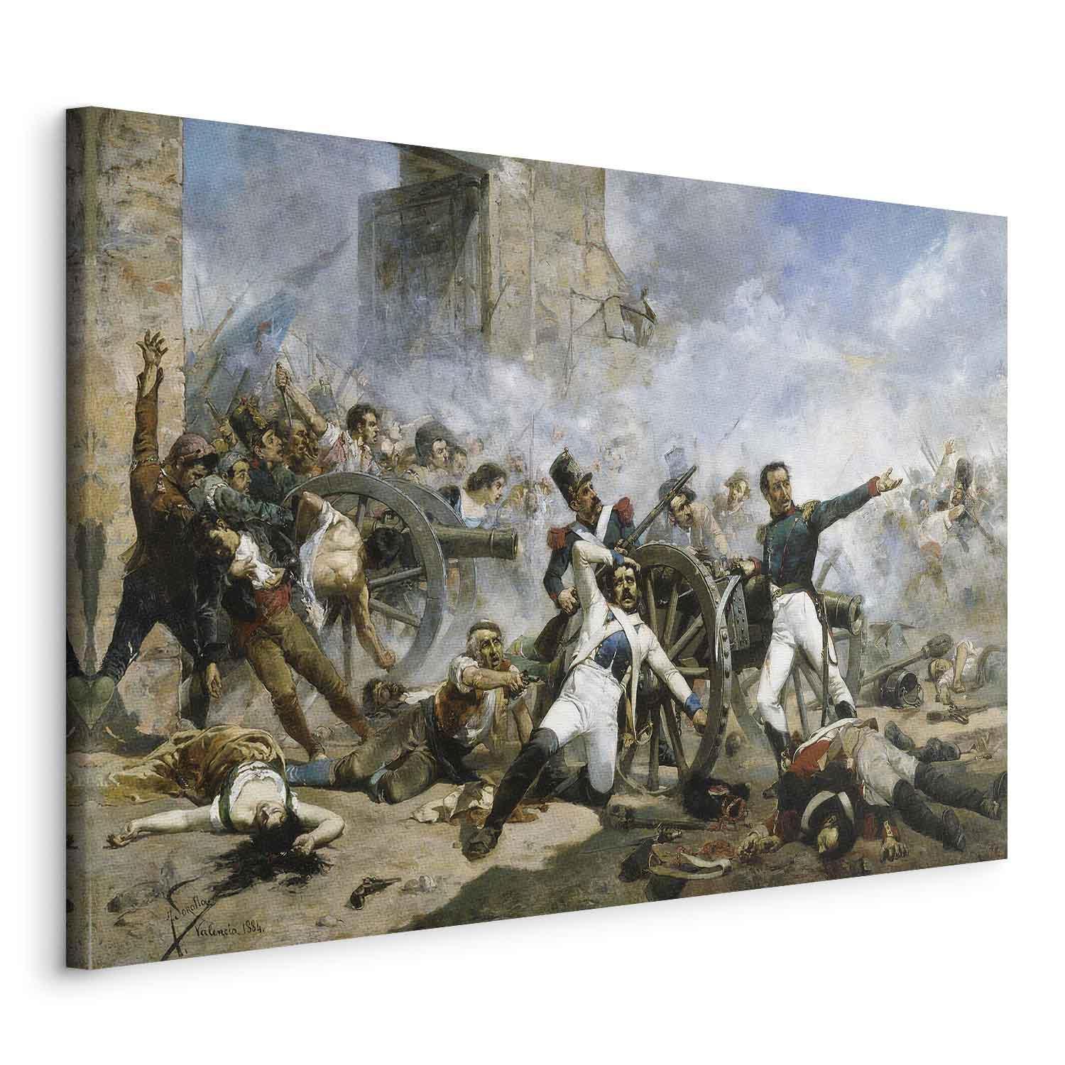 Tableau - The death of Pedro Velarde y Santillán during the defence of the Monteleon Artillery Barracks (Joaquín Sorolla y Bastida)