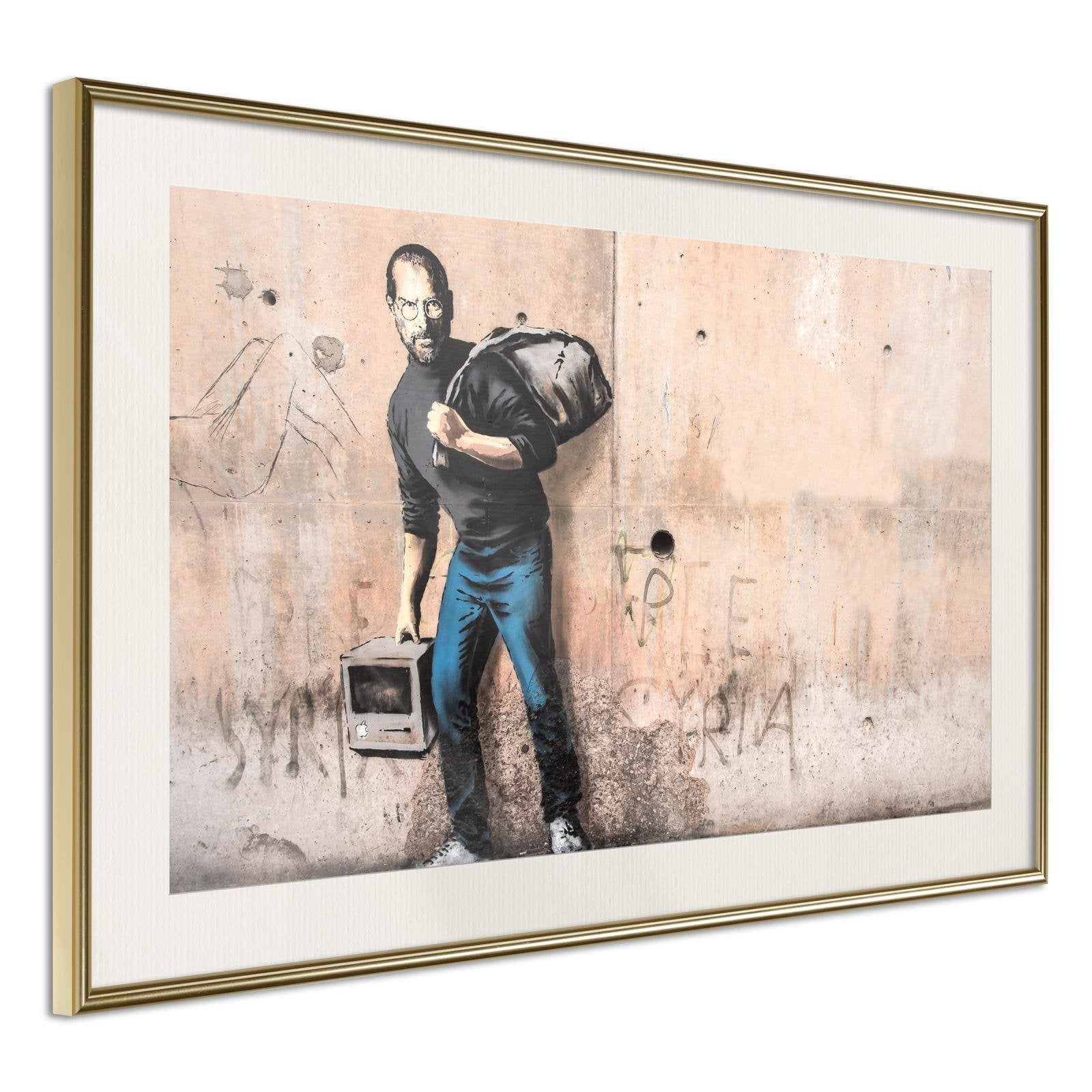 Poster Banksy the son of a migrant from syria