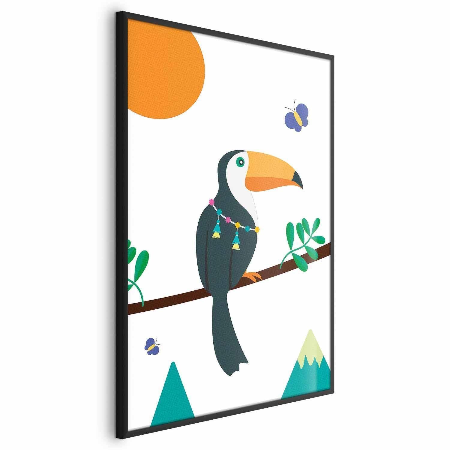 Poster - Toucan and Butterflies
