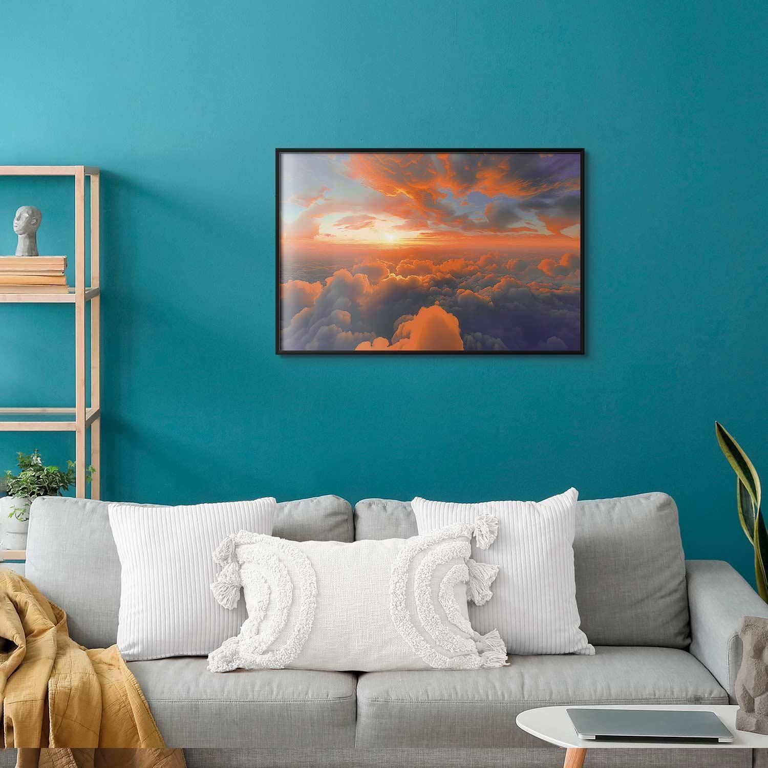 Poster - When Dawn Tickles the Clouds: A Color Show on the Morning Sky