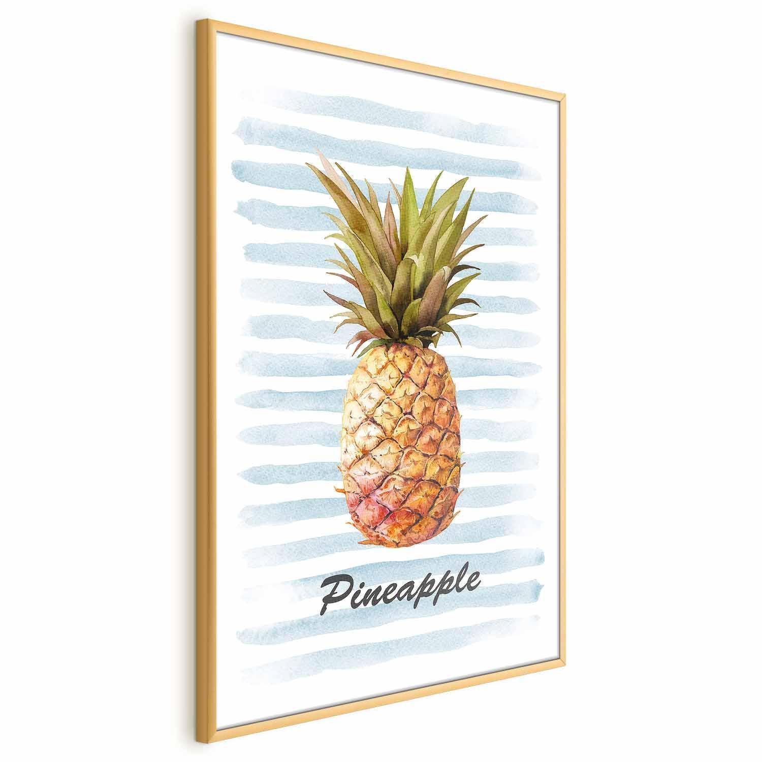 Poster - Pineapple and Stripes
