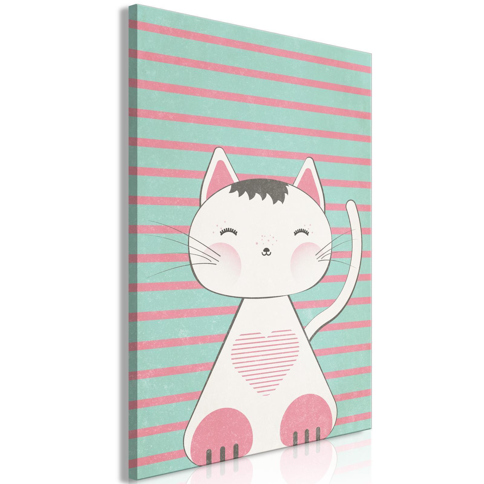 Tableau - Striped Kitten (1 Part) Vertical