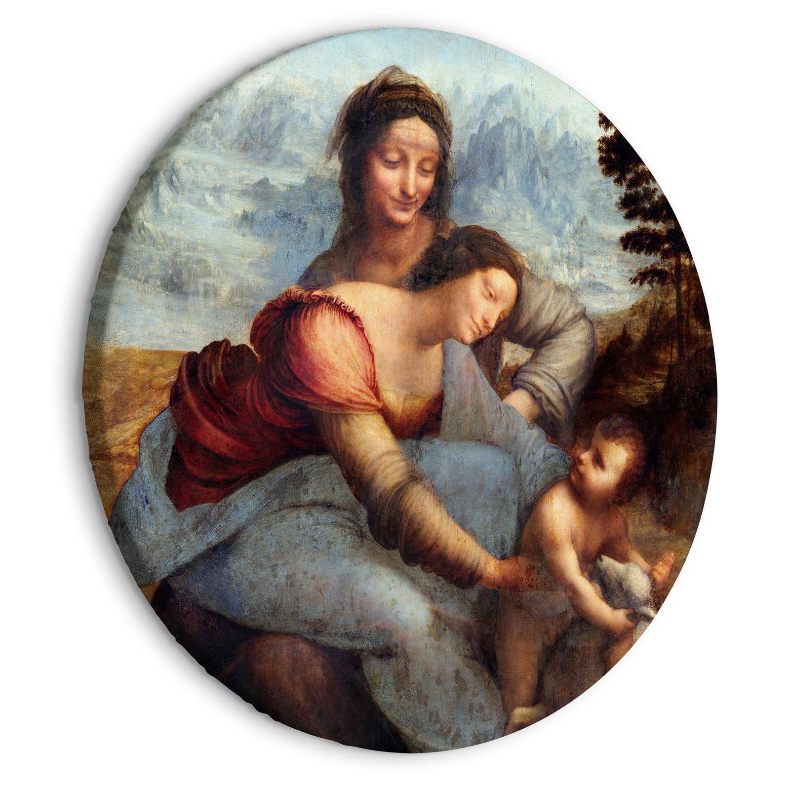 Tableau rond - The Virgin and Child with Saint Anne (Leonardo da Vinci)