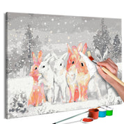 Peinture par numéros - Winter Bunnies