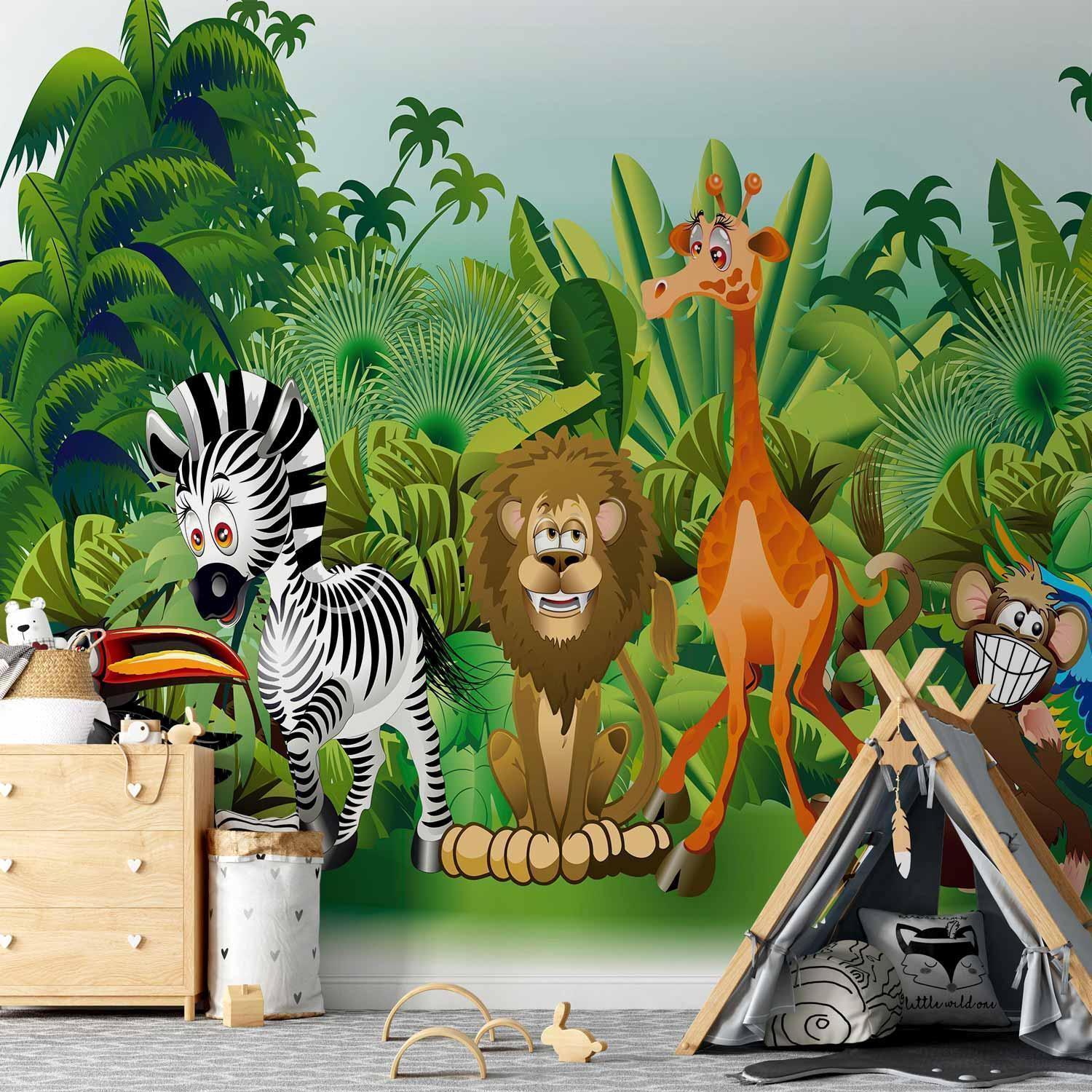 Papier peint - Jungle Animals