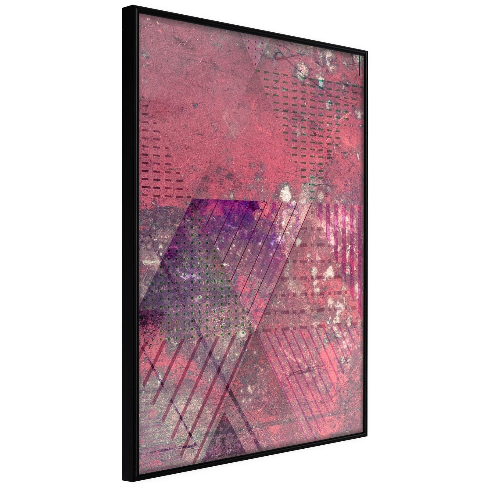 Poster Patchwork Rose III