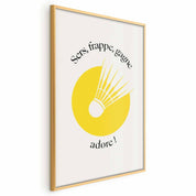 Poster - Shuttlecock Against the Yellow Sun