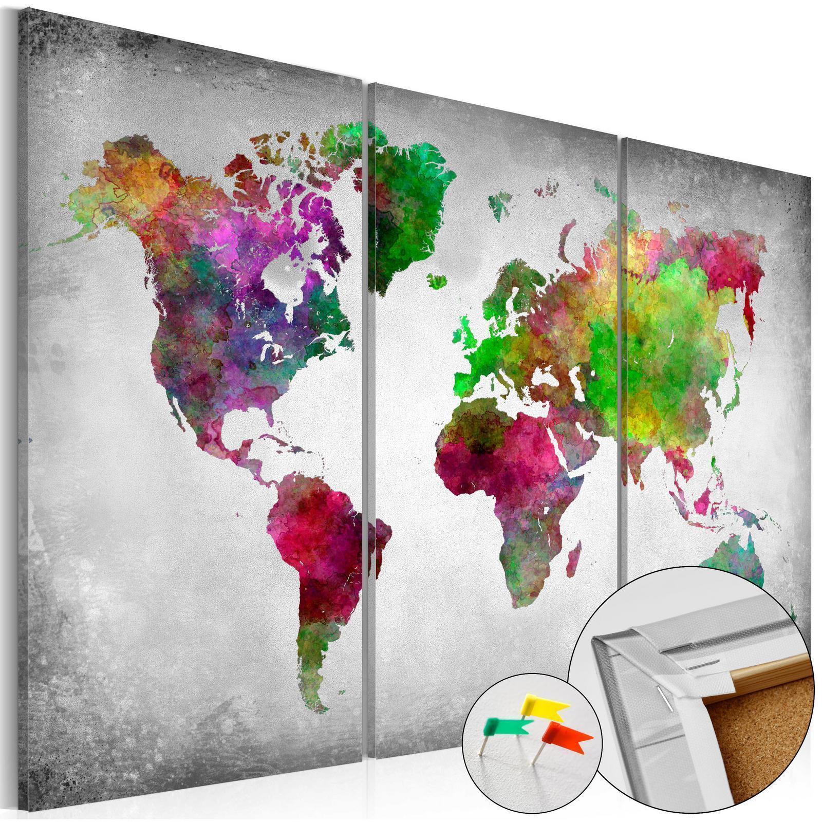 Tableau en liège - Diversity of World