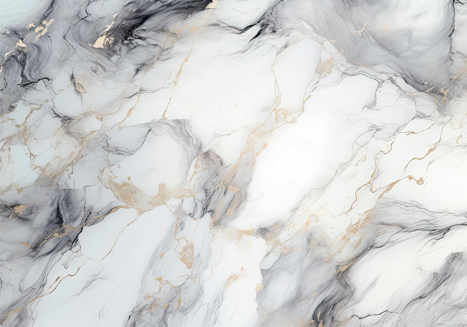Papier peint - Elegant Marble - Stone Structures in Neutral Colours