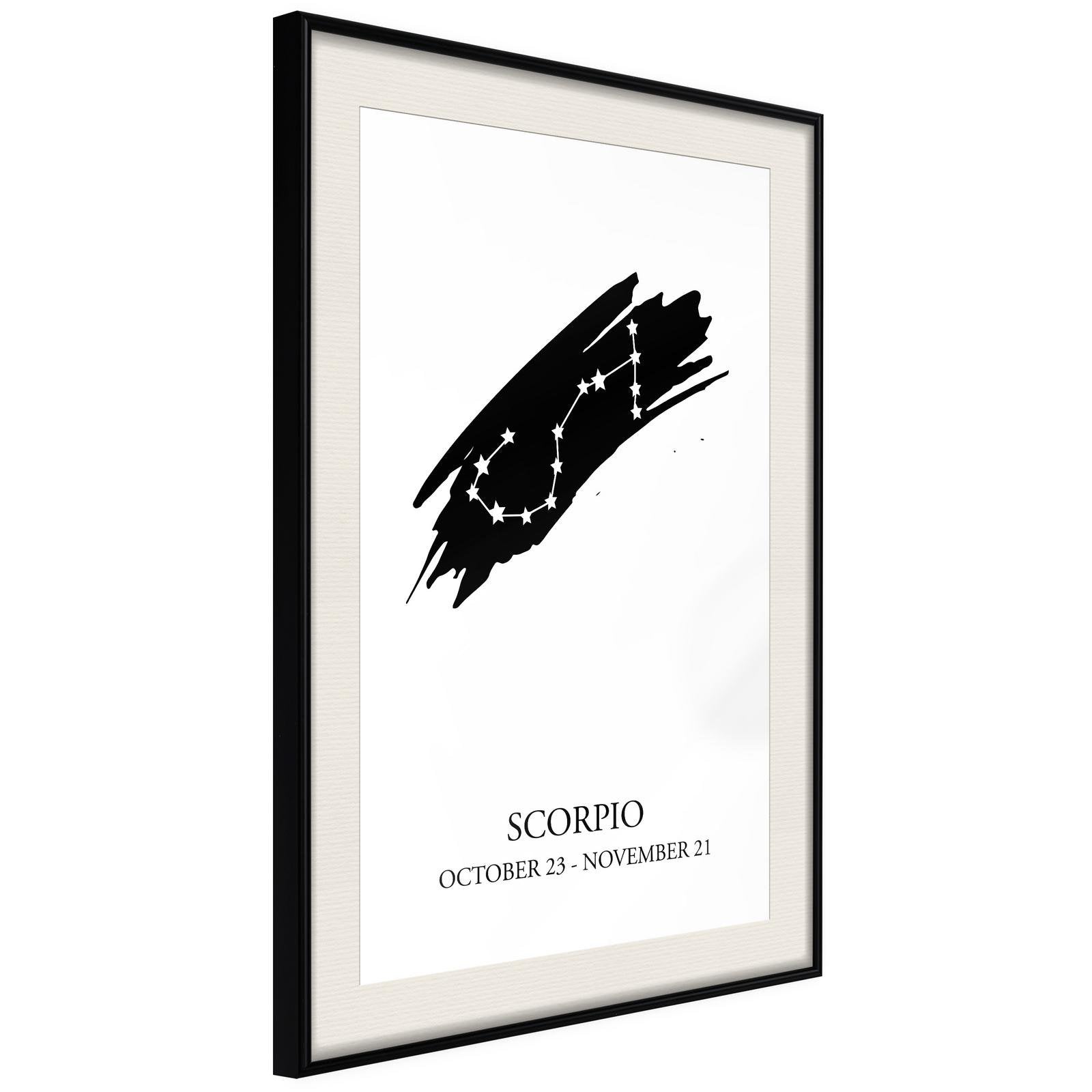 Poster Scorpion astrologie
