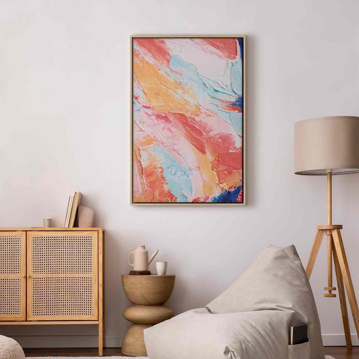 Tableau - Spring Shades - A Colorful Mix of Warm and Cool Tones on Canvas