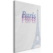 Tableau - Paris in Watercolours (1 Part) Vertical