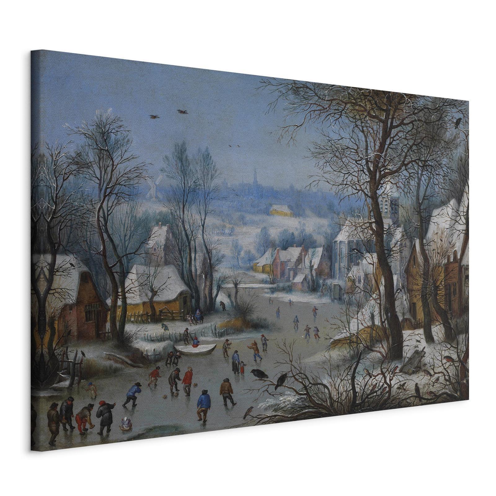 Tableau - Winter Landscape with a Bird Trap