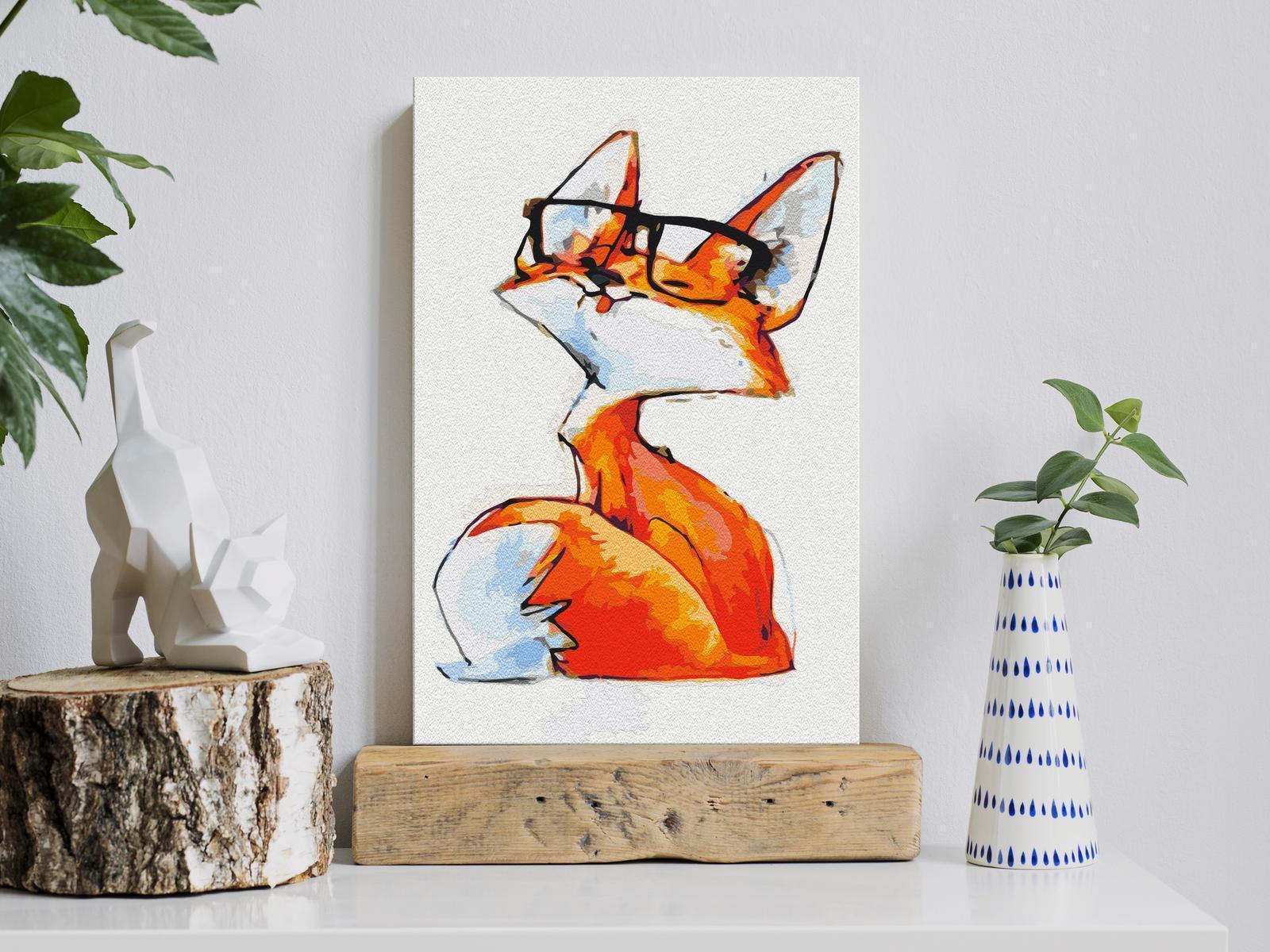 Peinture par numéros - Eyeglass Fox