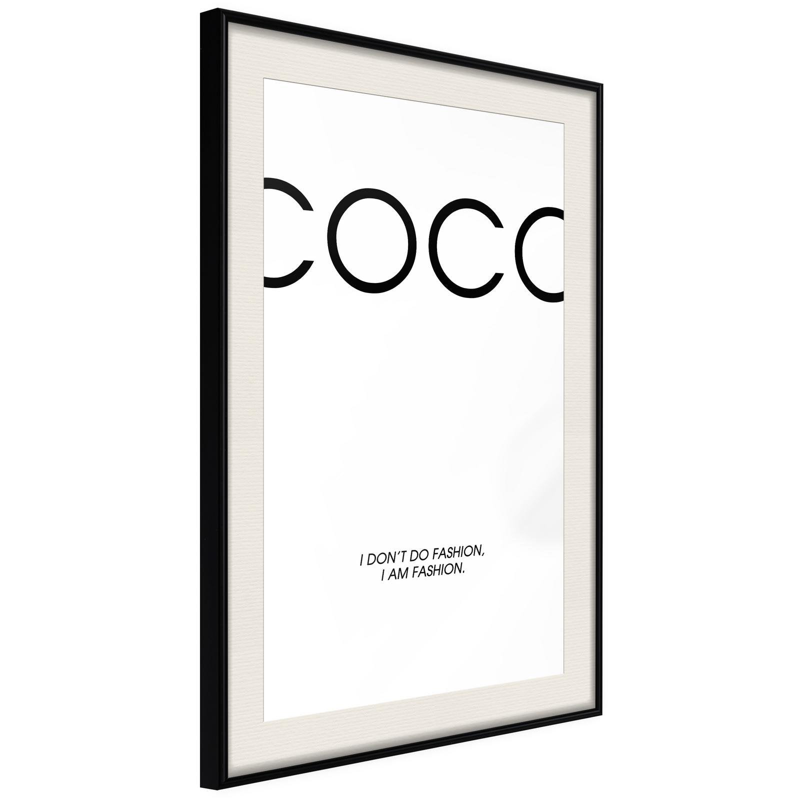 Poster Coco Chanel - Affiche de Mode