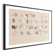 Poster - Beige Alphabet