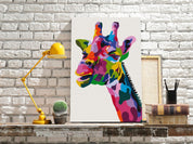 Peinture par numéros - Colourful Giraffe