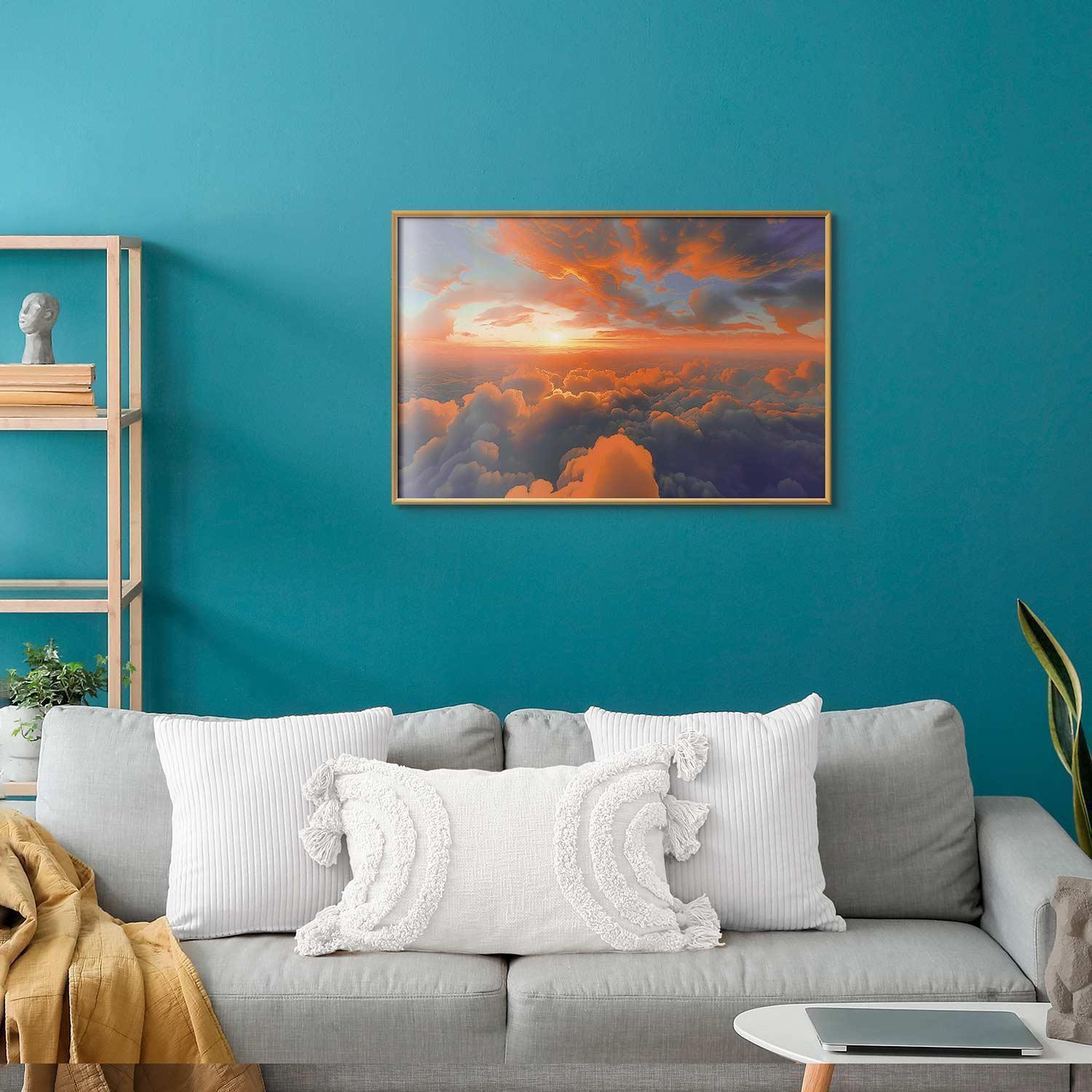 Poster - When Dawn Tickles the Clouds: A Color Show on the Morning Sky