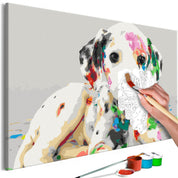 Peinture par numéros - Colourful Puppy